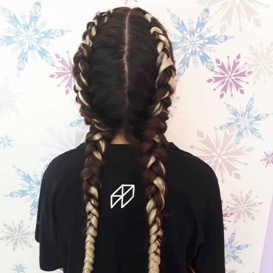Jovana + #beograd Pletenice, kike, punđe Pletenica u boji / riblja kost - 1 komad