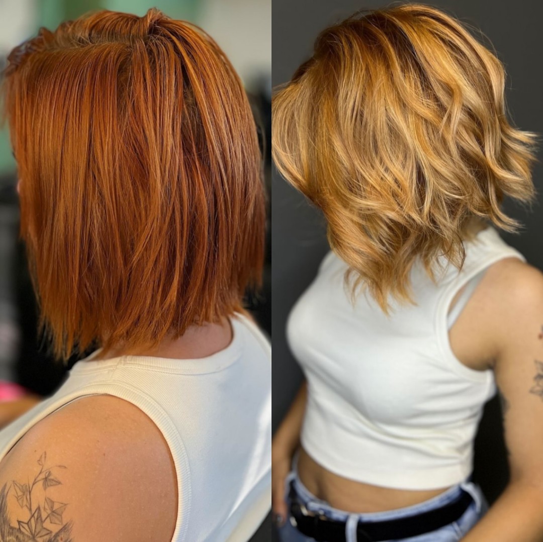 Amaya BeautyConcept #beograd Pramenovi Pramenovi na foliju - kosa srednje dužine