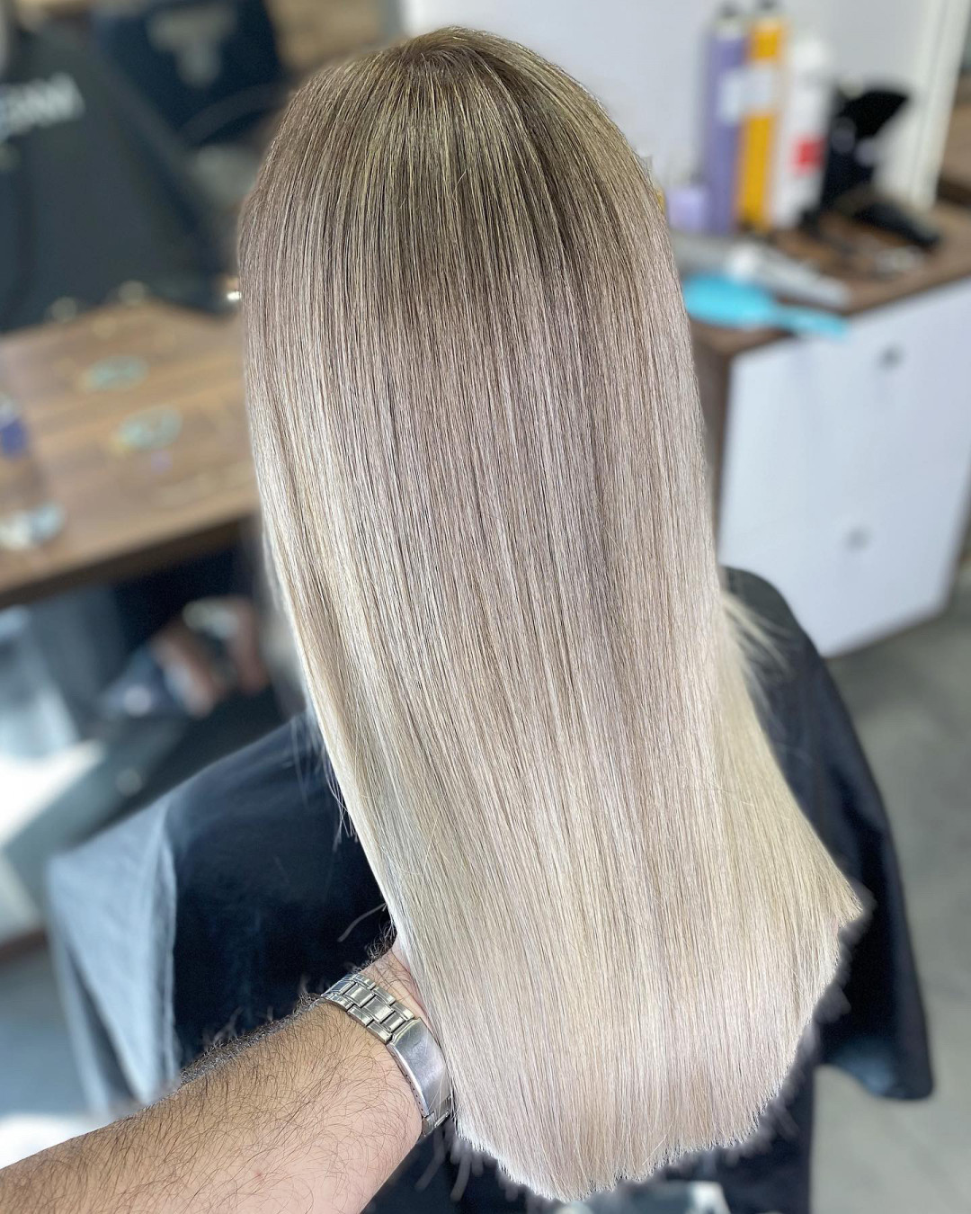 Maestro Jasmin #beograd Ombre, sombre, balayage Balayage / Ombre + feniranje - ekstra duga kosa (preko lopatica)