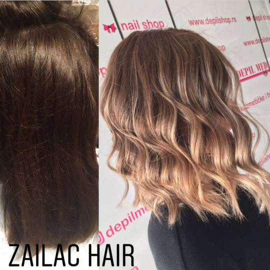 Zailac hair #beograd Ombre, sombre, balayage Nefertiti Balayage / pramenovi + žensko šišanje + fe