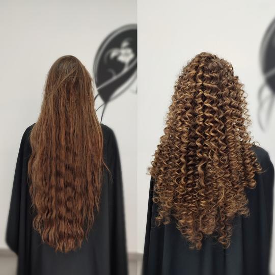 Infinity Hair #novisad Uvijanje, lokne i talasi Afro lokne - extra duga kosa (preko lopatica)