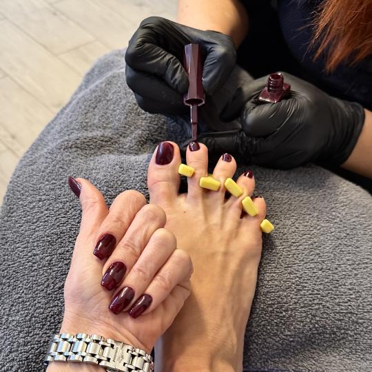 In line 1 #pancevo Estetski pedikir Estetski pedikir + gel lak