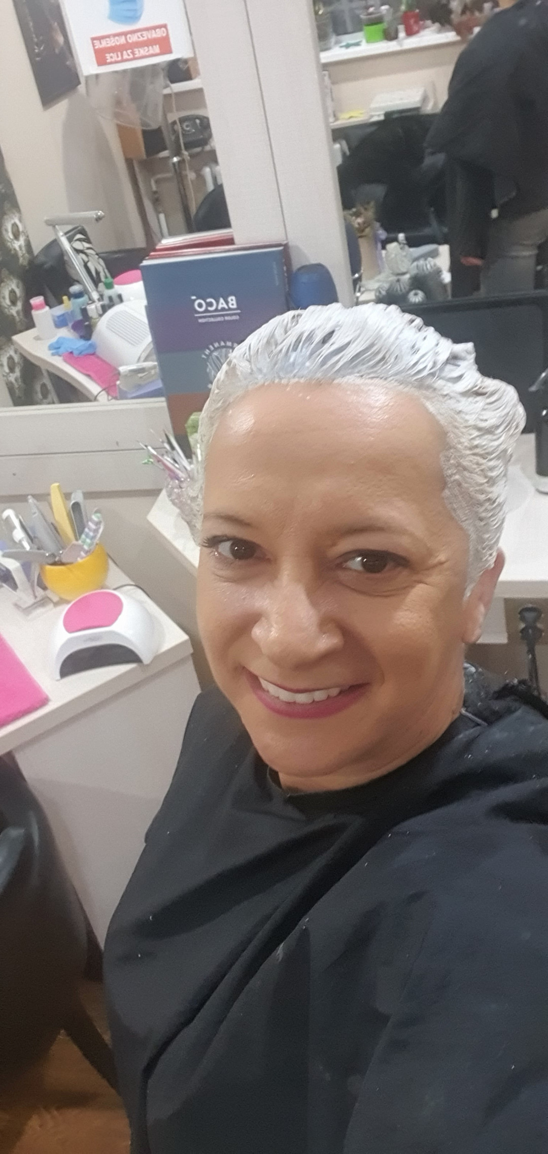 Salon Lepote Kaja #beograd Blajhanje kose Blajhanje kose - kratka kosa
