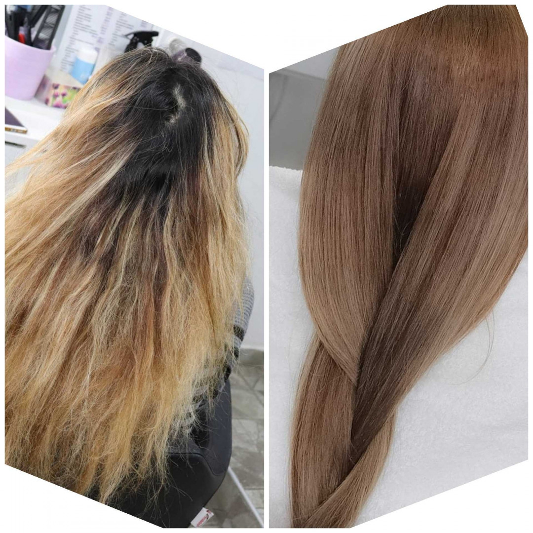 Pramenovi na foliju + preliv + feniranje na ravno / lokne - duga kosa - M Studio 0303, Novi Sad Pramenovi Frizerski saloni Pramenovi, Novi Sad, Sajmište, Detelinara, Banatić