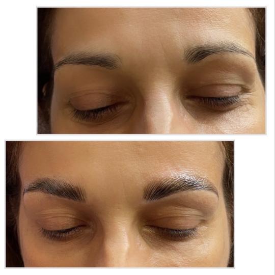 Nastja beauty studio #beograd Obrve Brow lift + farbanje obrva