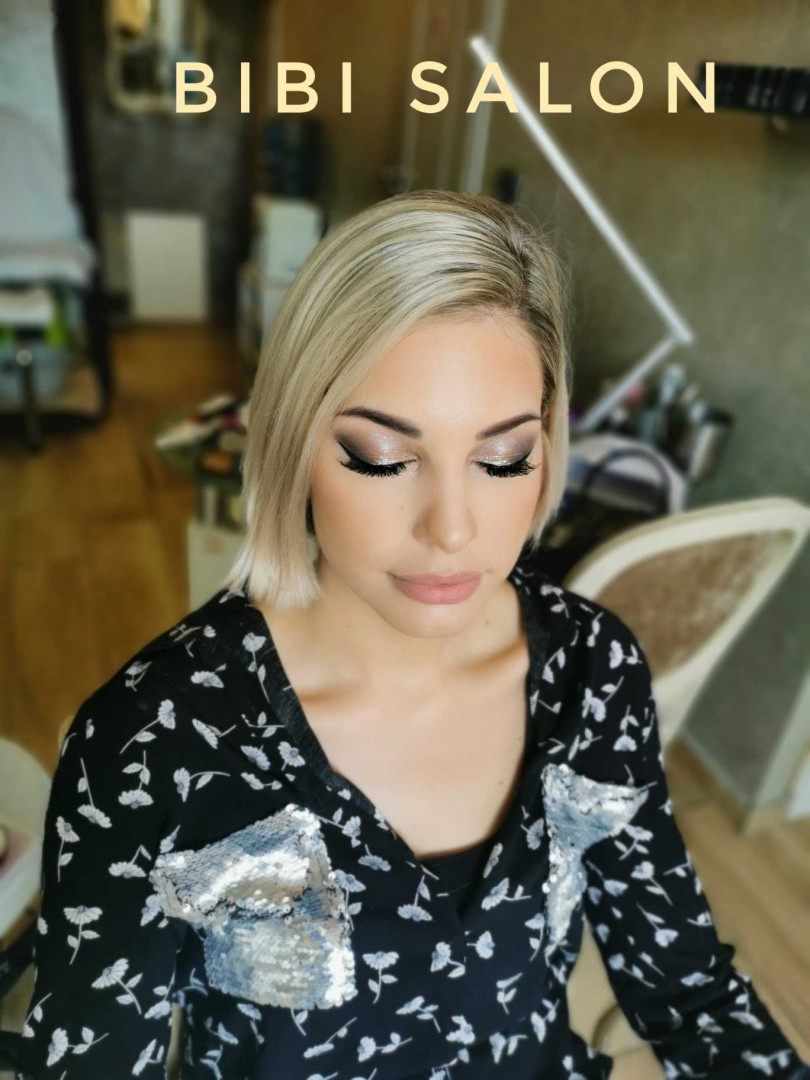 Bibi beauty centar #beograd Make-up / šminkanje Profesionalno šminkanje + feniranje ravno