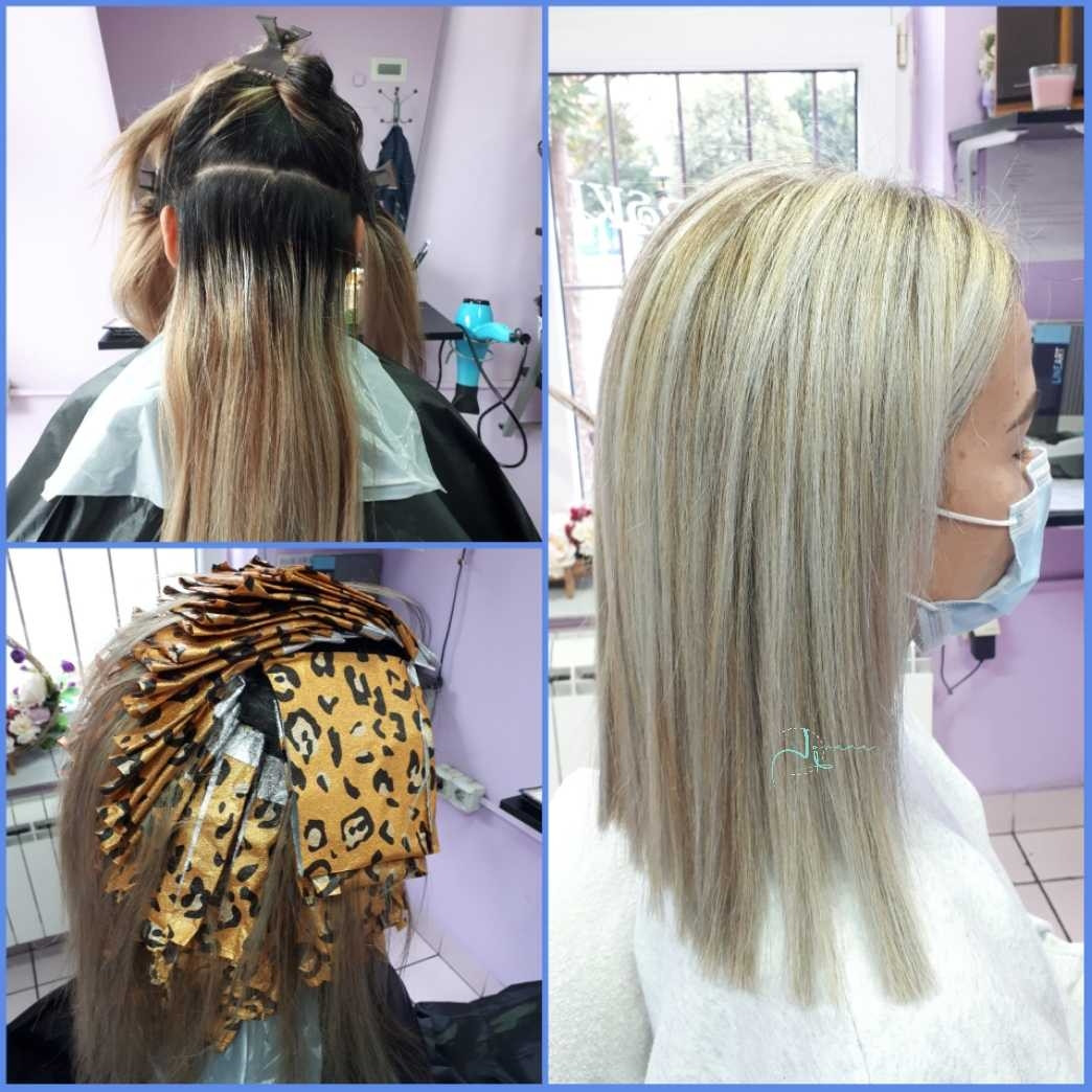 Jovana + #beograd Pramenovi Pramenovi na foliju + preliv - duga kosa