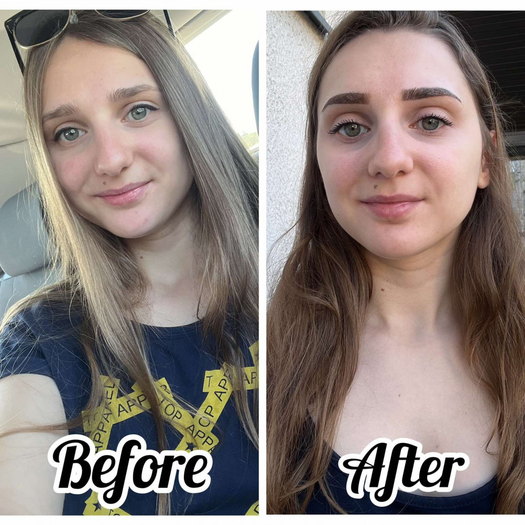 Ena beauty studio #nis Nadogradnja trepavica Puder obrve