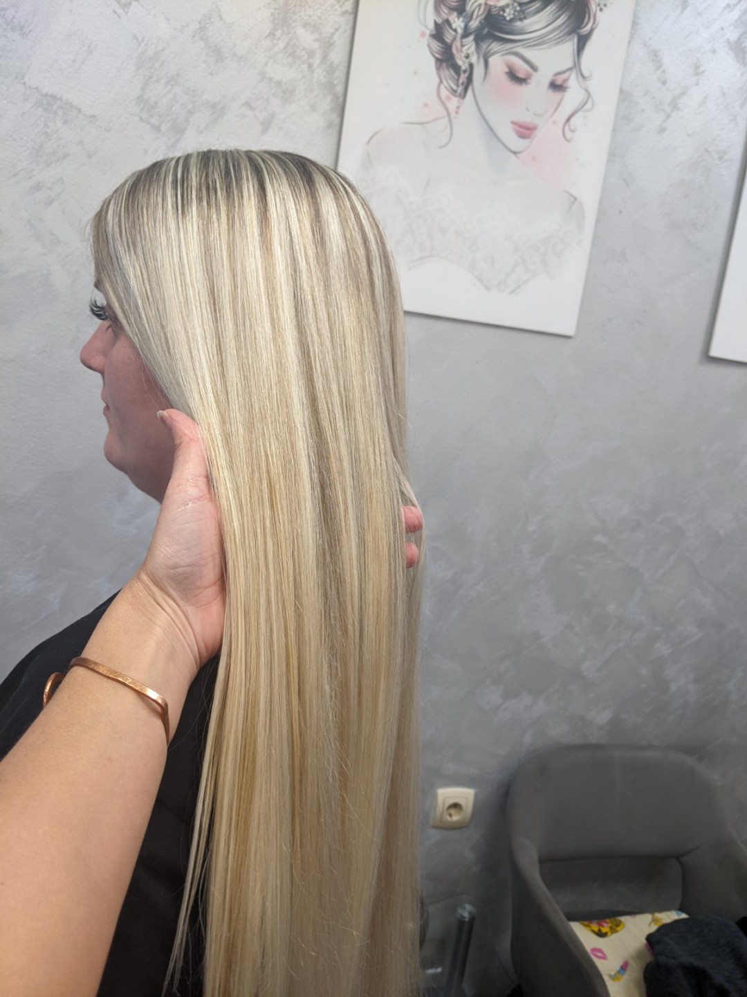 MM Twins #nis Pramenovi Pramenovi na foliju / Balayage - ekstra duga kosa