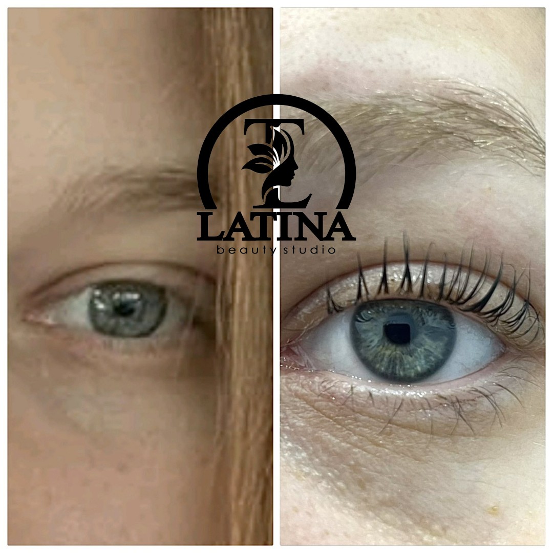 Latina beauty studio #beograd Trepavice Lash lift + botox + farbanje trepavica