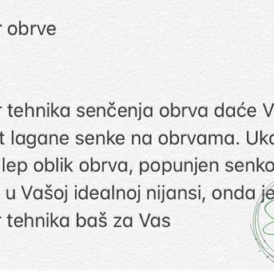 Sensus #beograd Trajna šminka Puder obrve