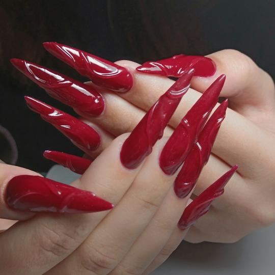 Nails by Helena #beograd Izlivanje noktiju Izlivanje noktiju gelom+ruski manikir - XXL dužina