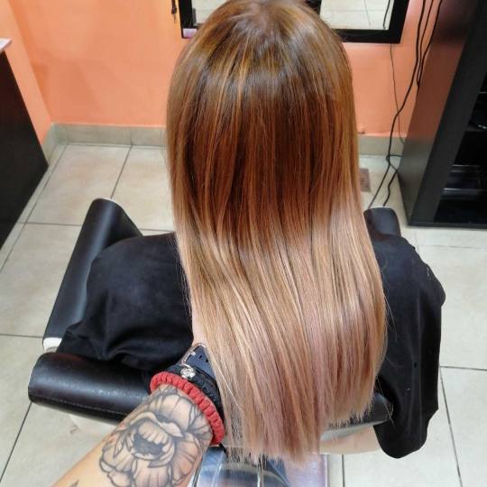 Hair Studio K1 #beograd Farbanje kose Posle Balayage + feniranje na ravno / lokne - sve dužine kose