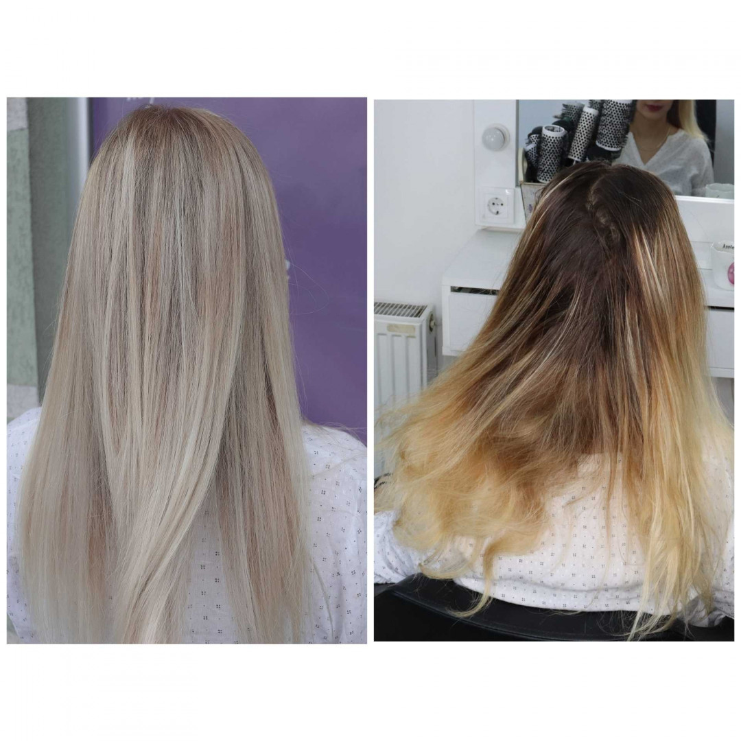 Pramenovi na foliju + preliv + feniranje na ravno / lokne - duga kosa - M Studio 0303, Novi Sad Pramenovi Frizerski saloni Pramenovi, Novi Sad, Sajmište, Detelinara, Banatić
