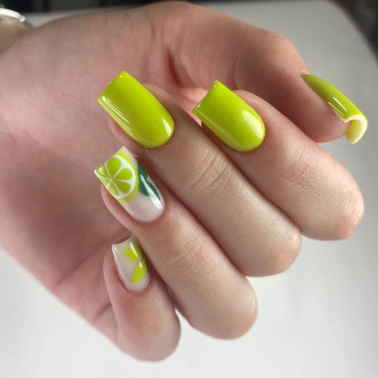 LB Nailtech Studio #nis Izlivanje noktiju Korekcija izlivanja noktiju gelom - M dužina