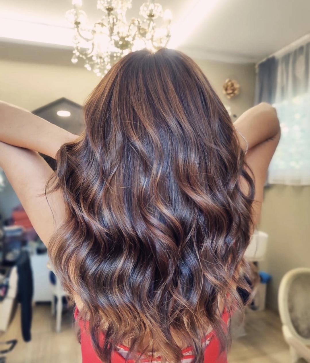 Bibi beauty centar #beograd Pramenovi Pramenovi na foliju u 1 / 2 boje / blanšem + olaplex+ preliv - duga kosa