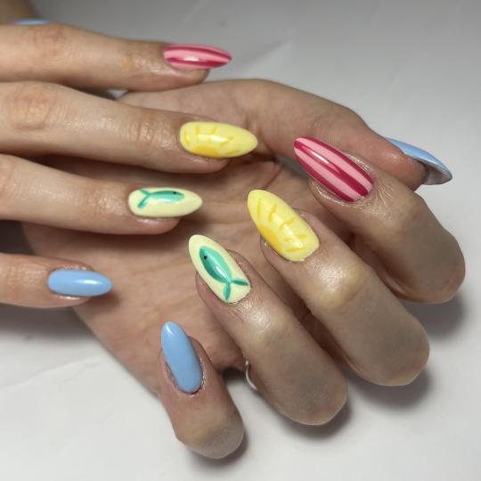 Princess beauty salon #nis Izlivanje noktiju Izlivanje noktiju gelom - M dužina