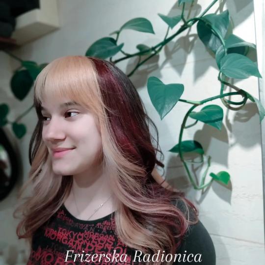 Frizerska Radionica #beograd Farbanje kose Calico farbanje duga kosa Calico farbanje, color, nega...