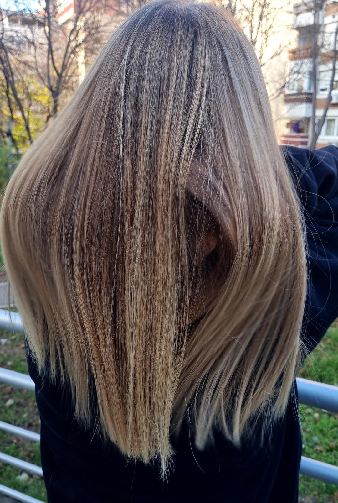 Studio M&J #beograd Farbanje kose Farbanje cele dužine - gusta kosa srednje dužine