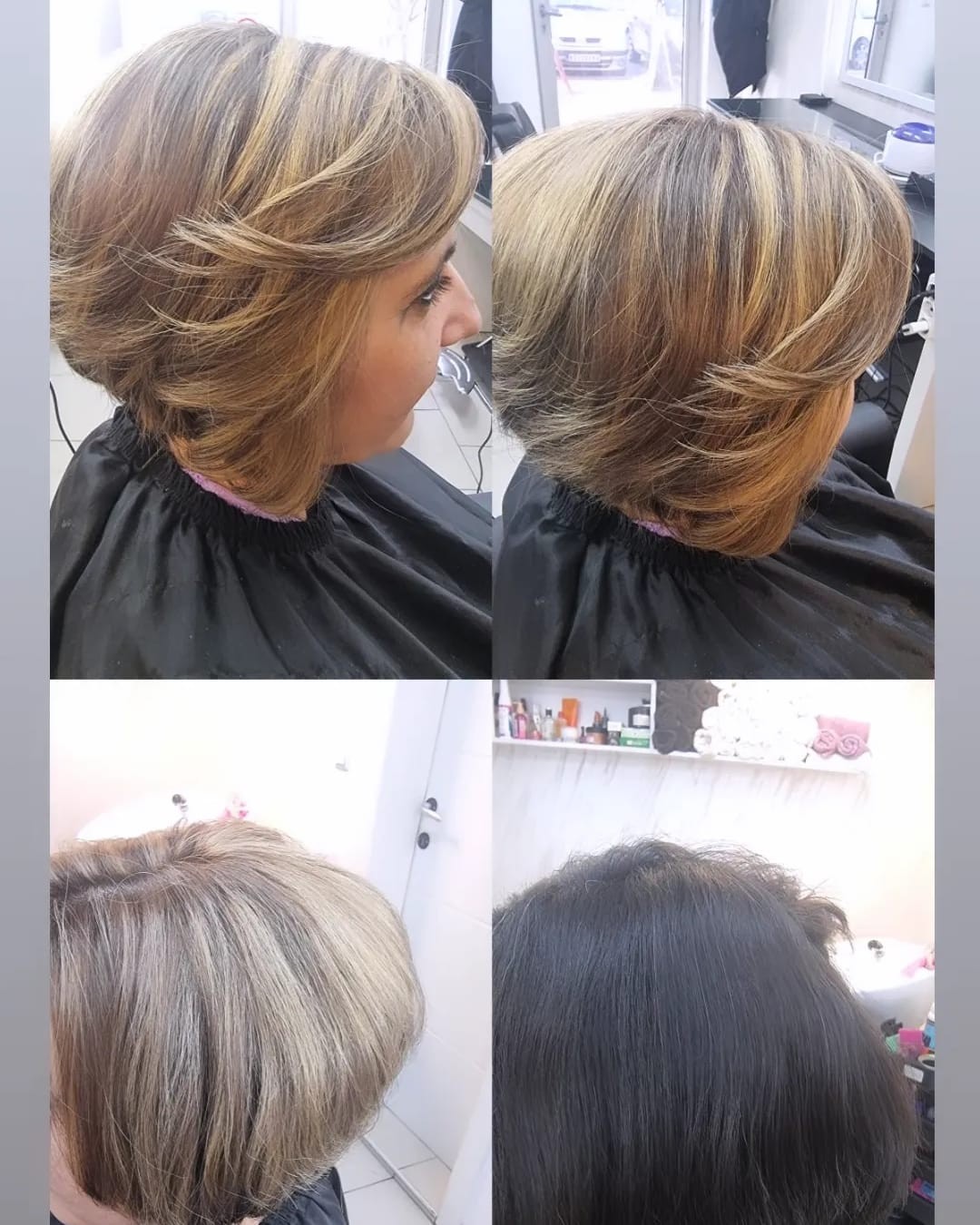 Pramenovi na foliju / Balayage - kosa srednje dužine - Studio Slavica - Cale, Kruševac Pramenovi Frizerski saloni Pramenovi, Kruševac, Centar
