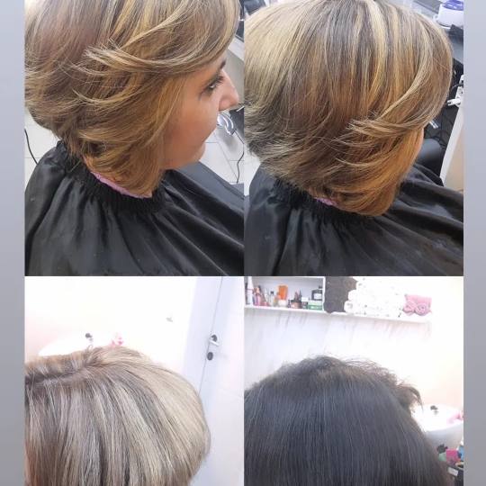 Studio Slavica - Cale #krusevac Pramenovi Pramenovi na foliju / Balayage - kosa srednje dužine