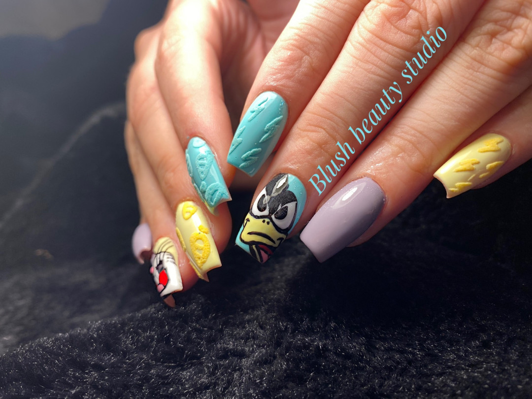 Blush Beauty Studio #beograd Izlivanje noktiju Izlivanje noktiju gelom + gel u boji - S dužina