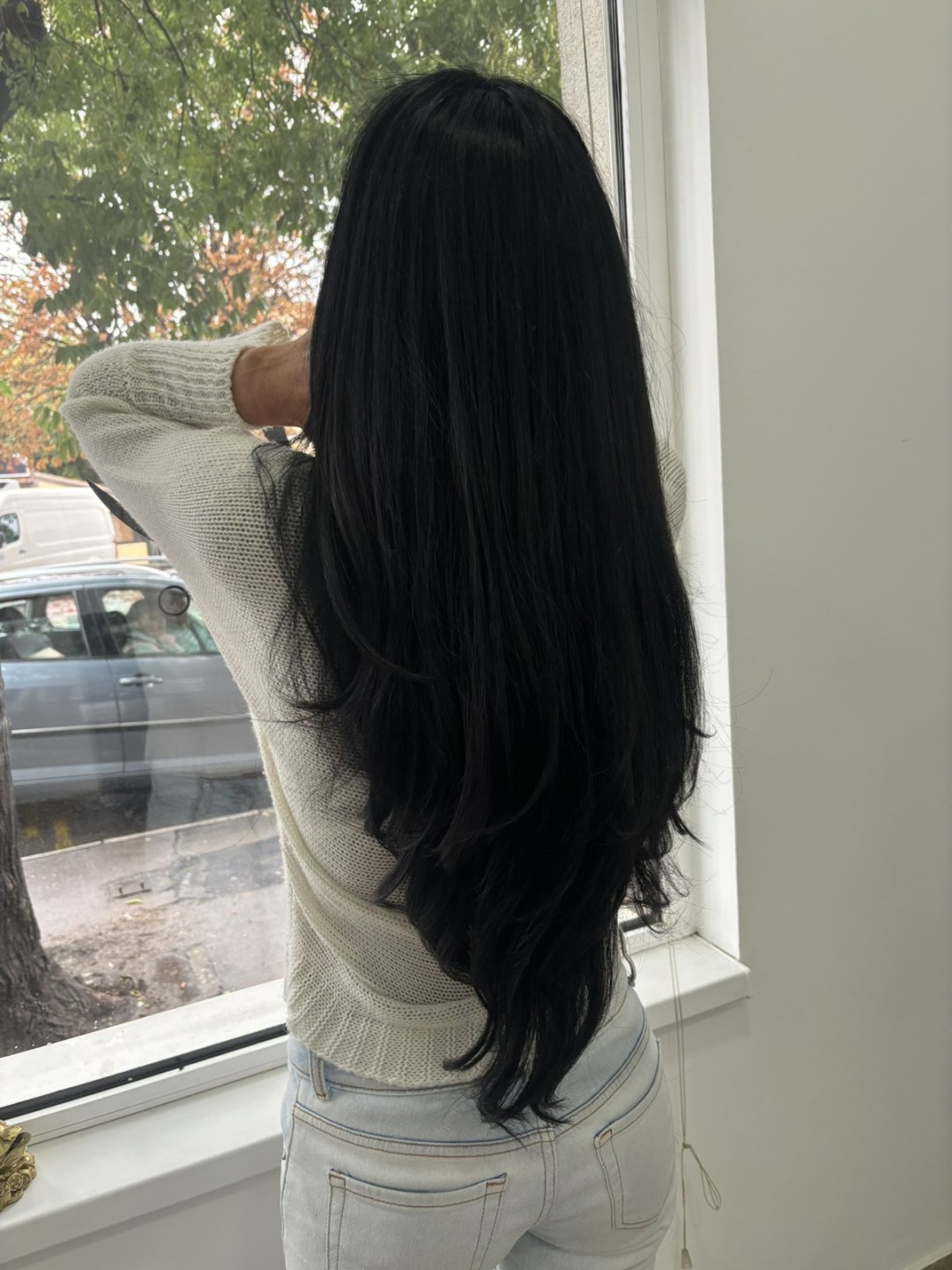 Hair studio mii #beograd Feniranje i stilizovanje Feniranje na ravno - ekstra duga kosa