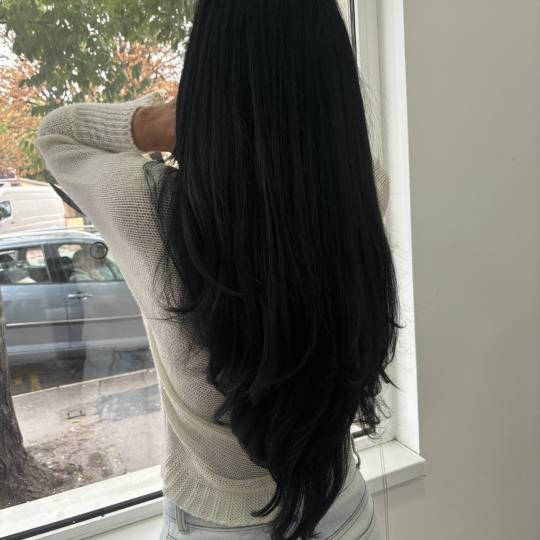 Hair studio mii #beograd Feniranje i stilizovanje Feniranje na ravno - ekstra duga kosa