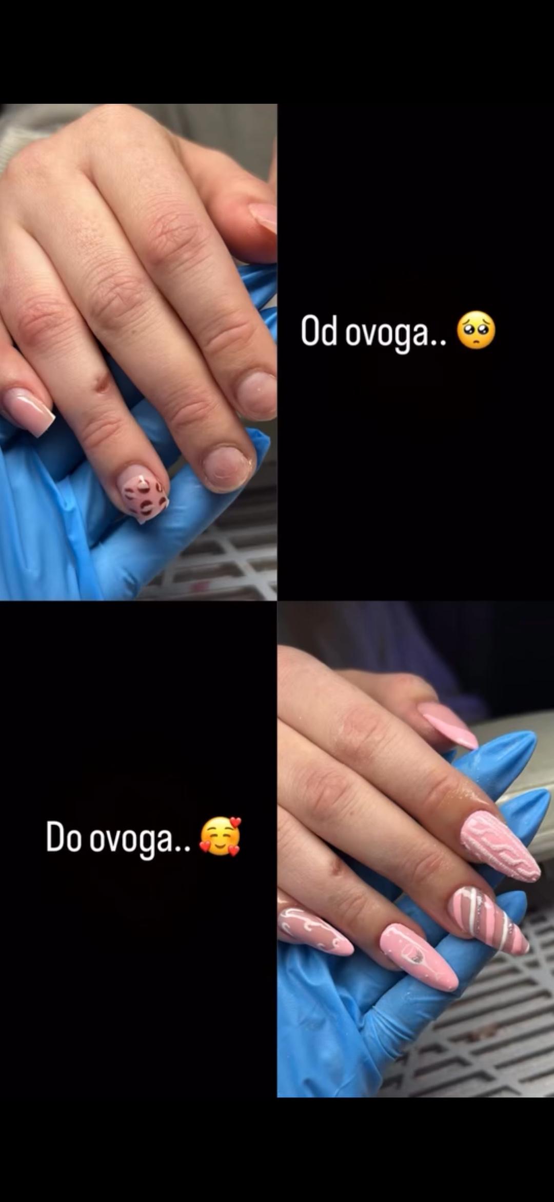 Mango beauty studio #novisad Korekcija noktiju Korekcija tudjeg rada