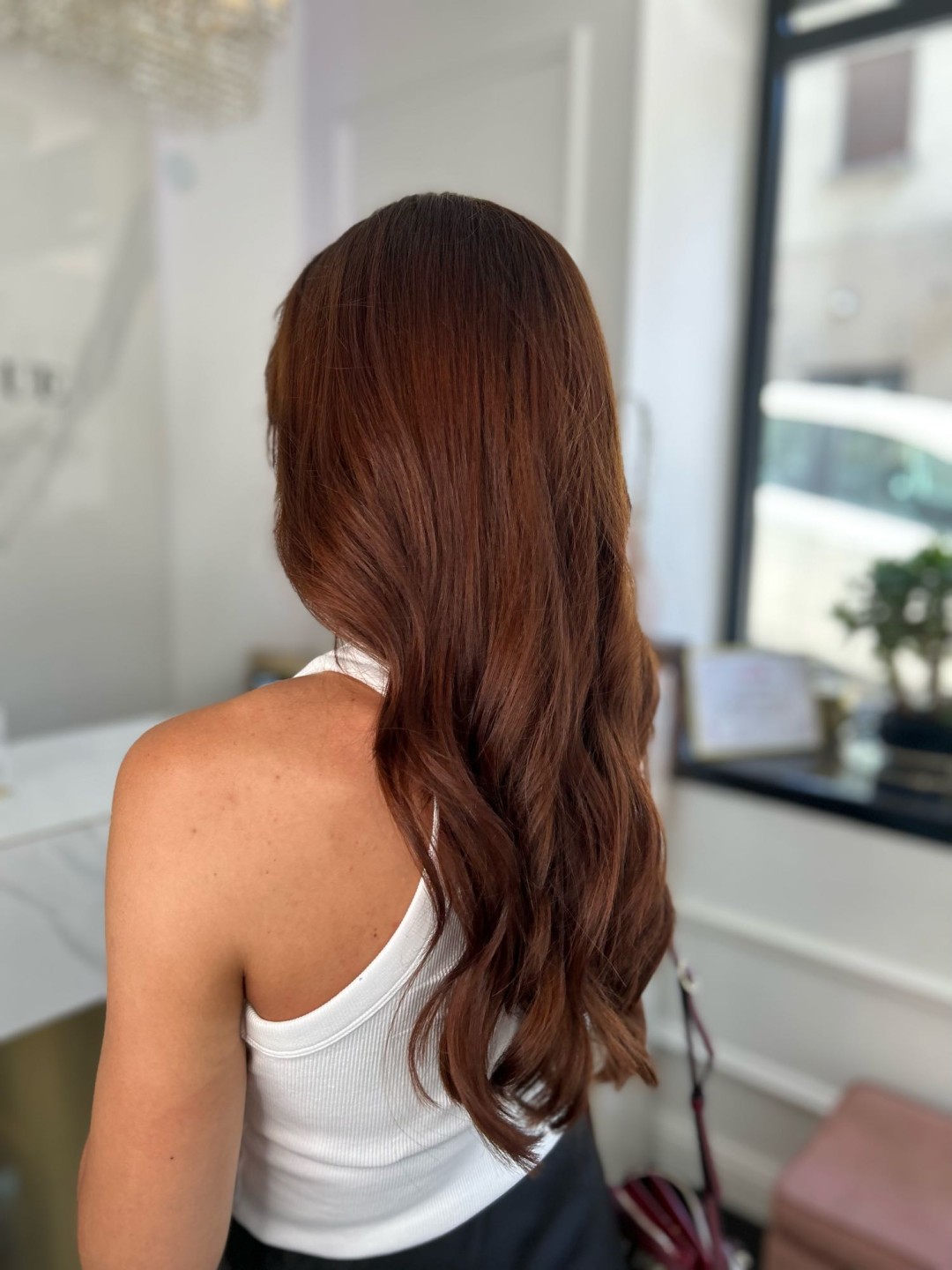 Esthetique Privé #beograd Farbanje kose Farbanje cele dužine - GOLDWELL, MONPLATIN - duga kosa