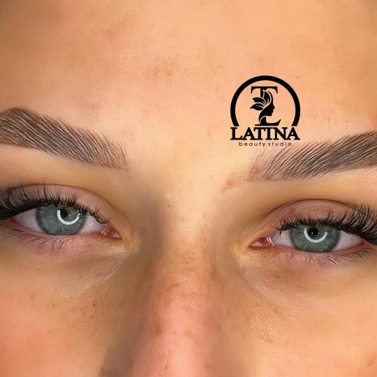Latina beauty studio #beograd Nadogradnja trepavica Nadogradnja svilenih trepavica - mix metoda