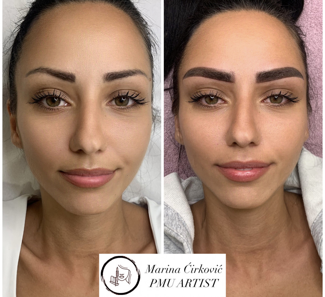 Aurora Beauty Studio #beograd Trajna šminka Puder obrve