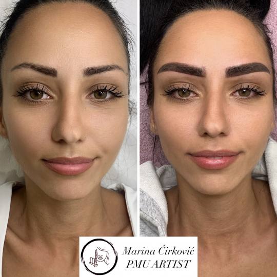 Aurora Beauty Studio #beograd Trajna šminka Puder obrve