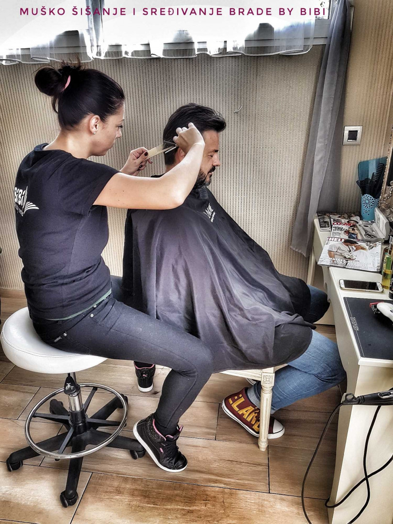 Bibi beauty centar #beograd Muško šišanje Muško šišanje makazama i mašinicom