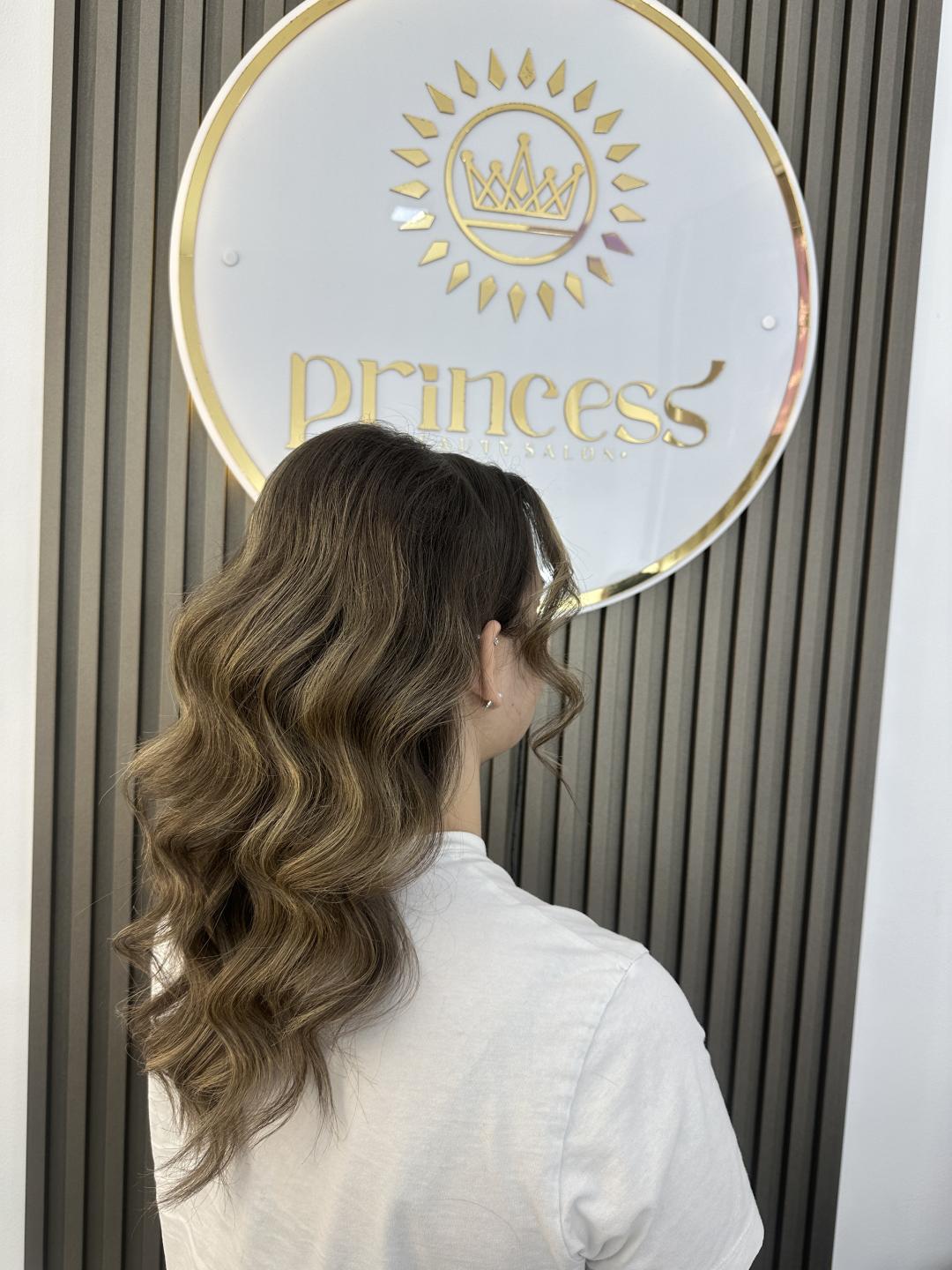 Princess beauty #nis Pletenice, kike, punđe Svečana frizura talasi - kosa srednje dužine