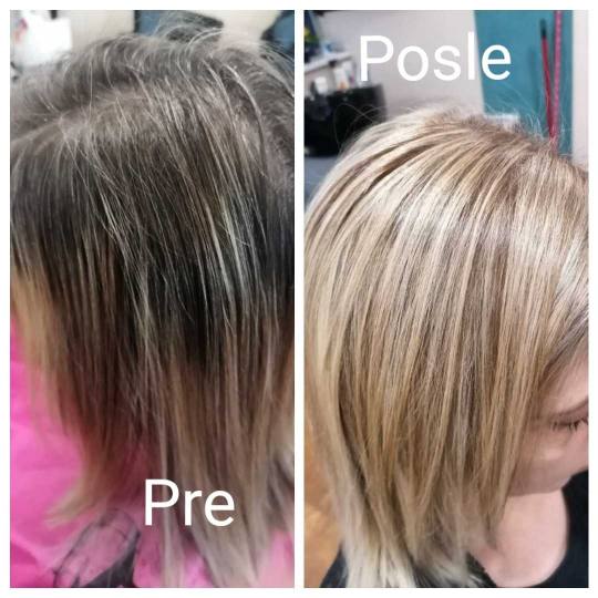 Salon Lepote Kaja #beograd Pramenovi Pramenovi na foliju - kosa srednje dužine