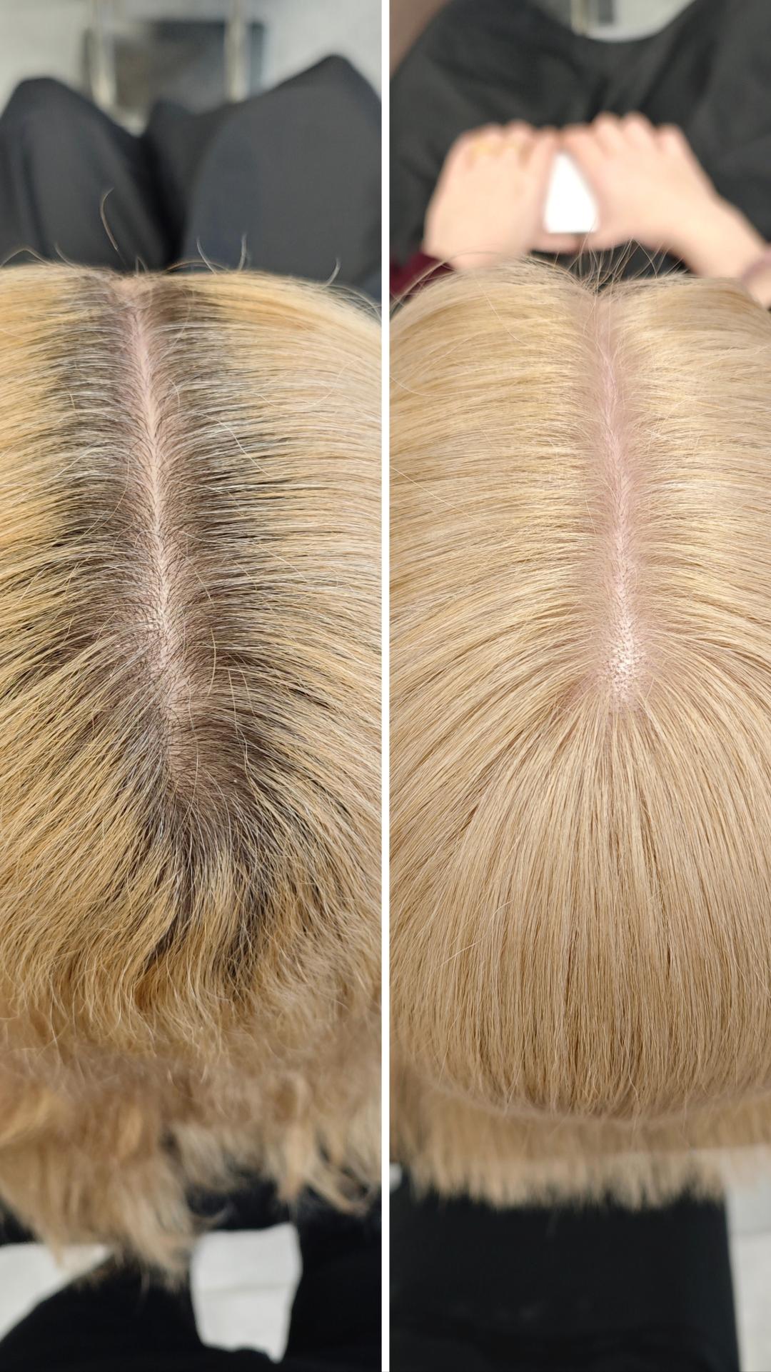 Kotenkova Studio & Education #beograd Farbanje kose Total Blonde izrastka - do 1,5 cm