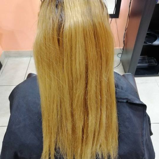 Hair Studio K1 #beograd Farbanje kose Pre Pramenovi sa prelivom na foliju - srednja dužina kose