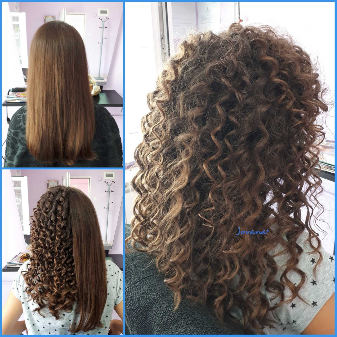 Jovana + #beograd Uvijanje, lokne i talasi Afro lokne - duga kosa
