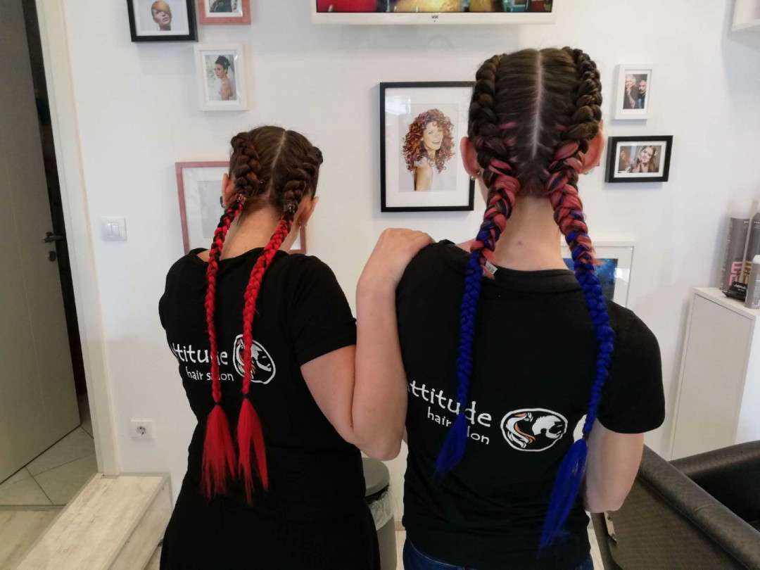 Attitude hair salon #beograd Pletenice, kike, punđe