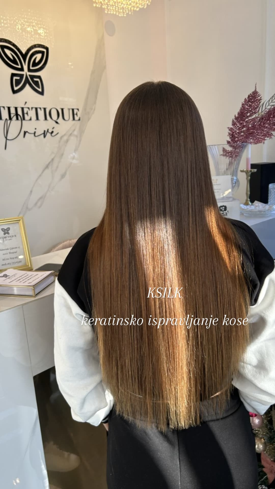 Esthetique Privé #beograd Keratinski tretmani Keratinsko ispravljanje kose KSILK - duga kosa