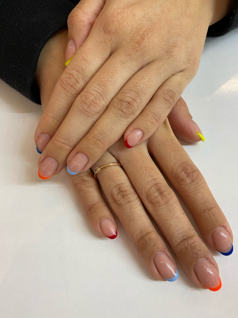 Gel lak french - ruke - Alfaparf Nails, Beograd Gel lak Nokti Gel lak, Beograd, Karaburma, Višnjička banja