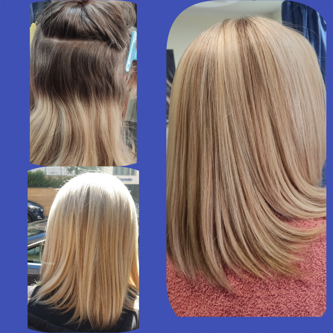 Vanja Hair Still #beograd Pramenovi Pramenovi na foliju - kosa srednje dužine
