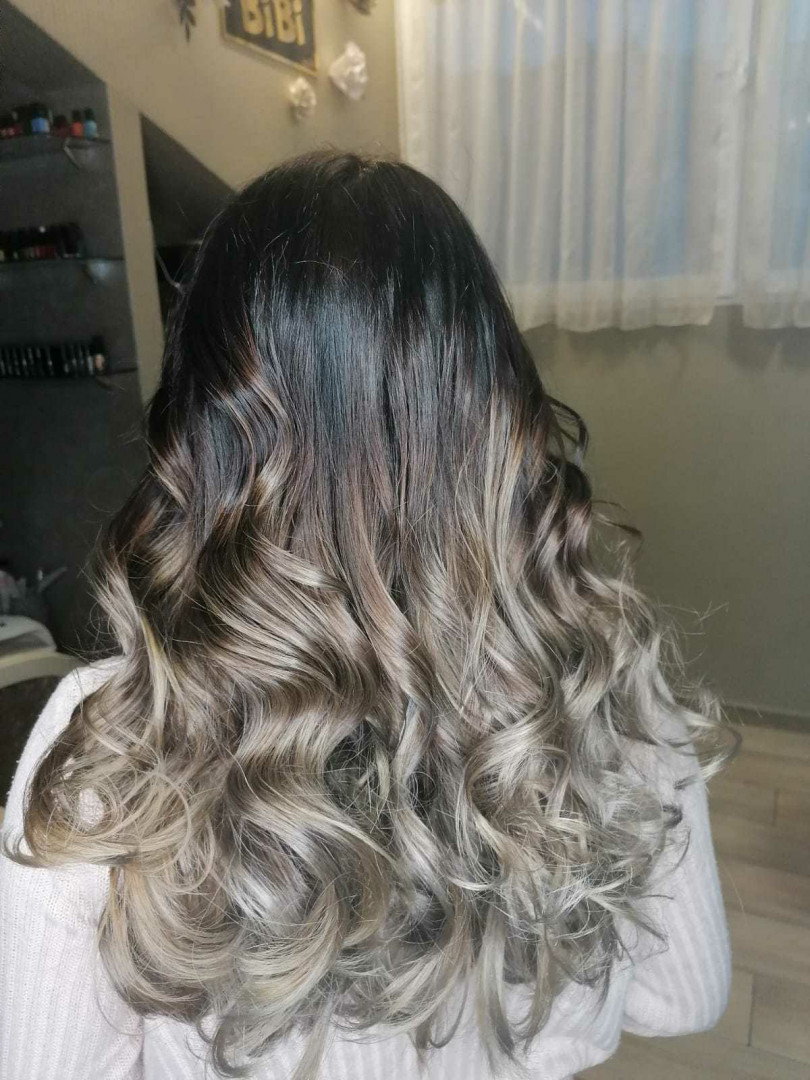 Bibi beauty centar #beograd Pramenovi Pramenovi na foliju u 1 / 2 boje / blanšem + olaplex+ preliv - duga kosa