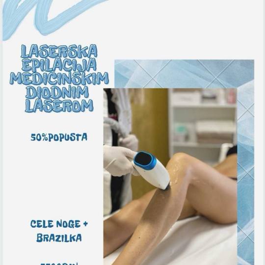 D&D Beauty Center #beograd Laserska epilacija Laserska epilacija celih nogu + brazilska laserska epi