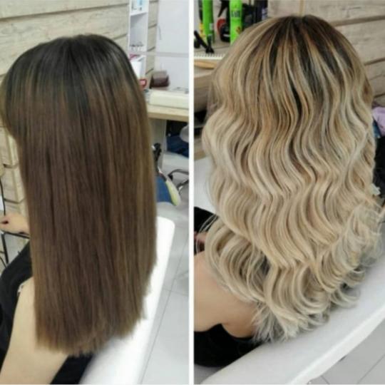 Kardashians Beauty Style #novisad Ombre, sombre, balayage Balayage + zaštita kose + feniranje kose 