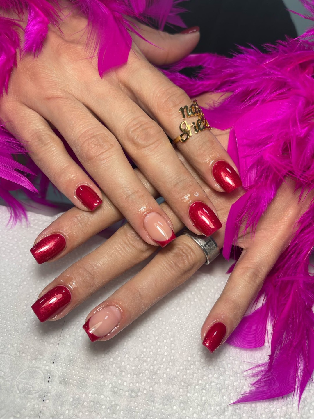 Sneža Nails #beograd Izlivanje noktiju Korekcija noktiju salonski rad - S dužina