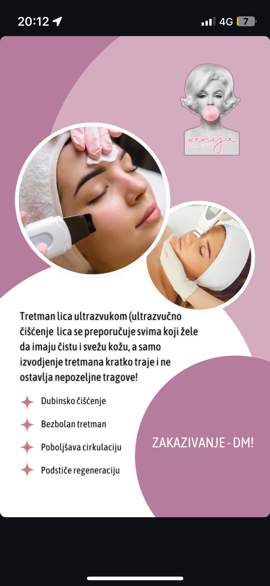Xenija beauty #beograd Tretman lica Higijenski tretman lica