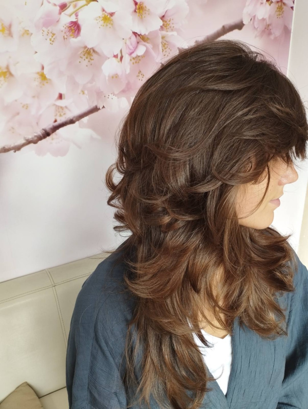 Dve mace 1 #beograd Feniranje i stilizovanje Feniranje na lokne - duga kosa