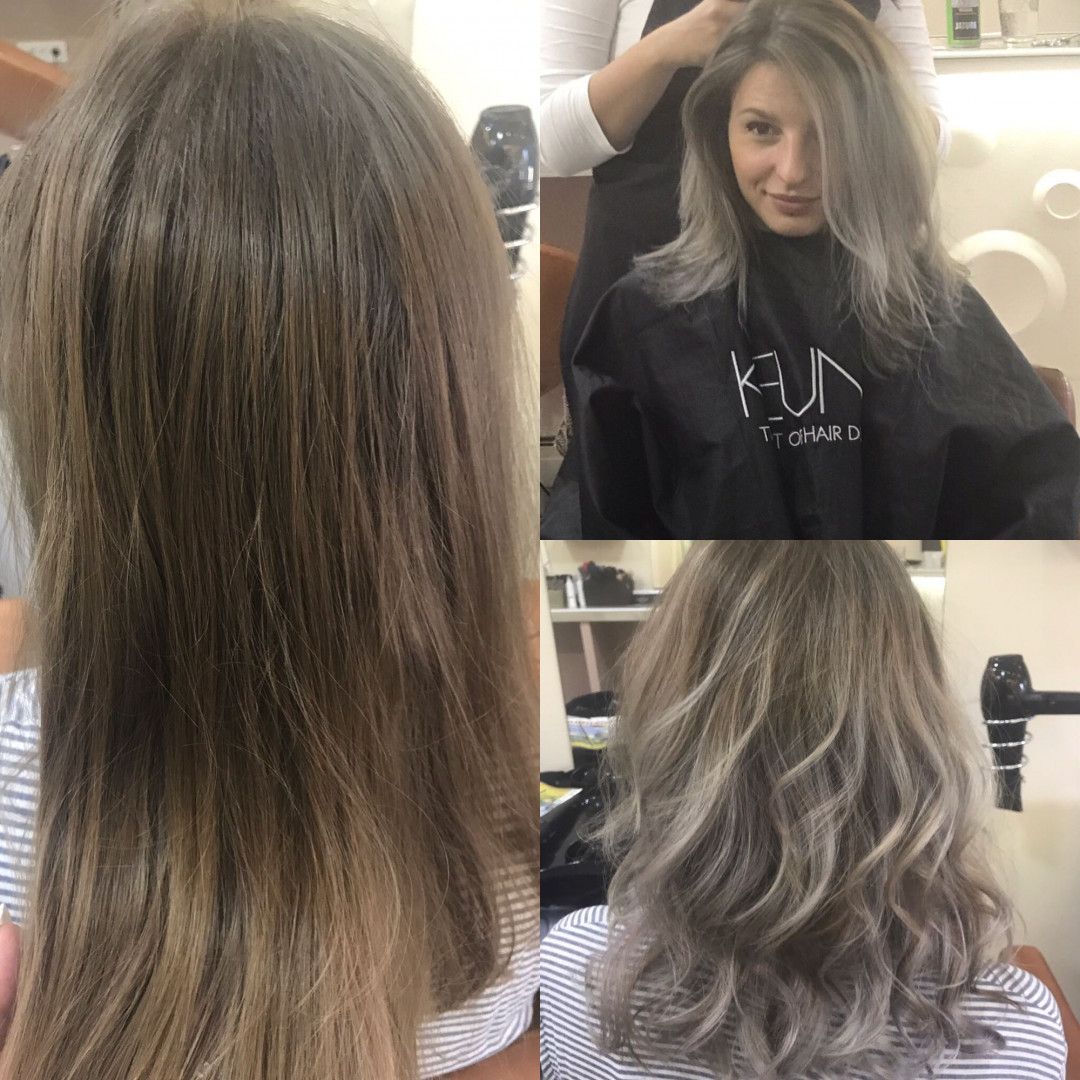 Cecix #beograd Ombre, sombre, balayage Nijansiranje cele dužine kose sa prelivom - kosa srednje dužine